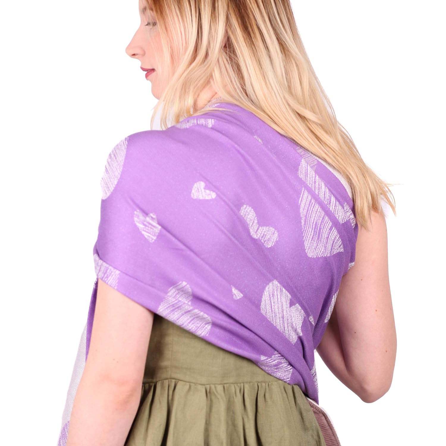 SCHMUSEWOLKE Ring Sling Baby Carrier for Newborns from Birth and Toddlers with Organic Cotton Hip Carrier Caribbean Violet