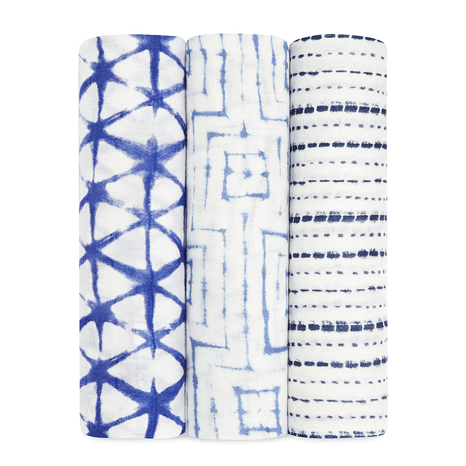 aden + anais Bamboo Indygo Pucktücher Towels Set of 3 blue