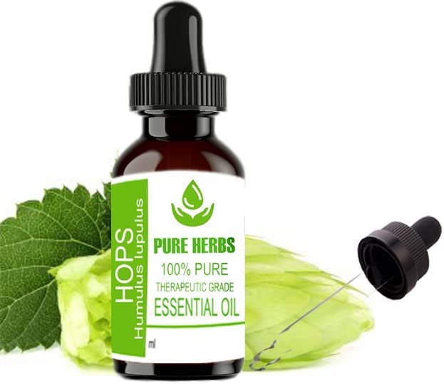 Generic Pure Herbs Hops ( Humulus Lupulus ) Pure & Natural Therapeutic Grade Essential Oil (Plastic) (10 ml)