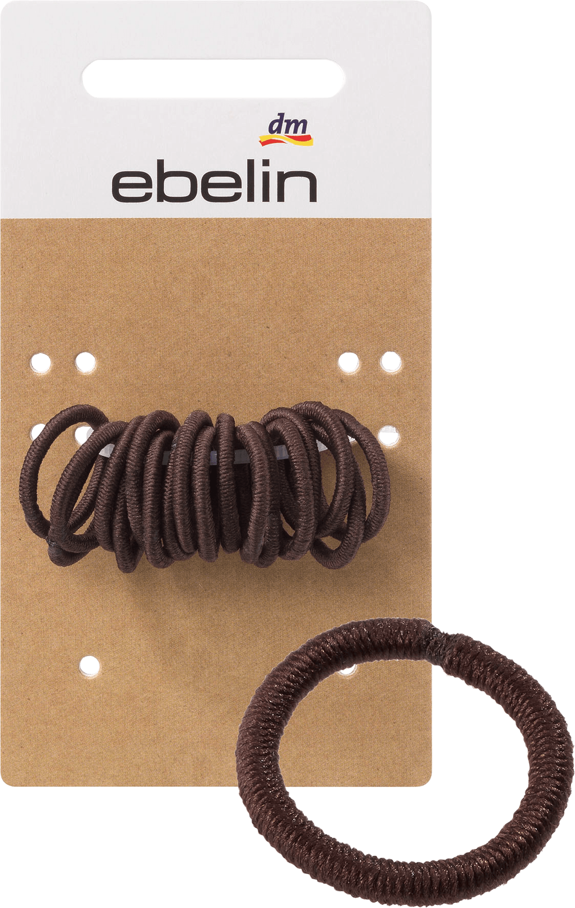 Hair Ties Mini Brown, 18 Pcs