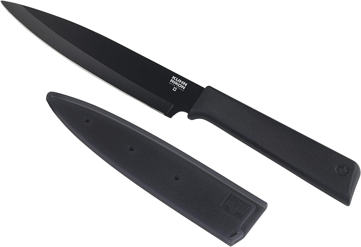 Kuhn Rikon Colori Plus Non-Stick Utility Knife, Black