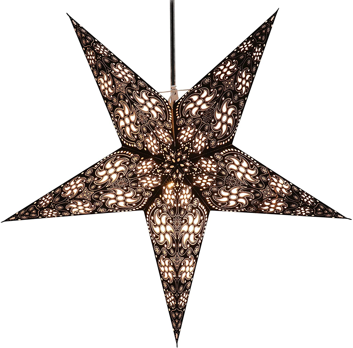 Guru-Shop Foldable Advent Light Paper Star Christmas Star Anubis Red Star Window Decoration 5 Tips