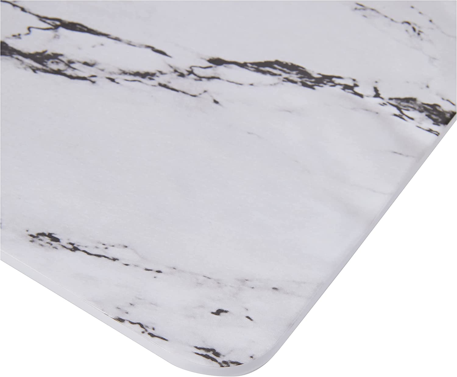 Summer Marble Effect Serving Board 34.5 x 16.5 cm, Melamine, White/Black, 28 x 18 x 18 cm