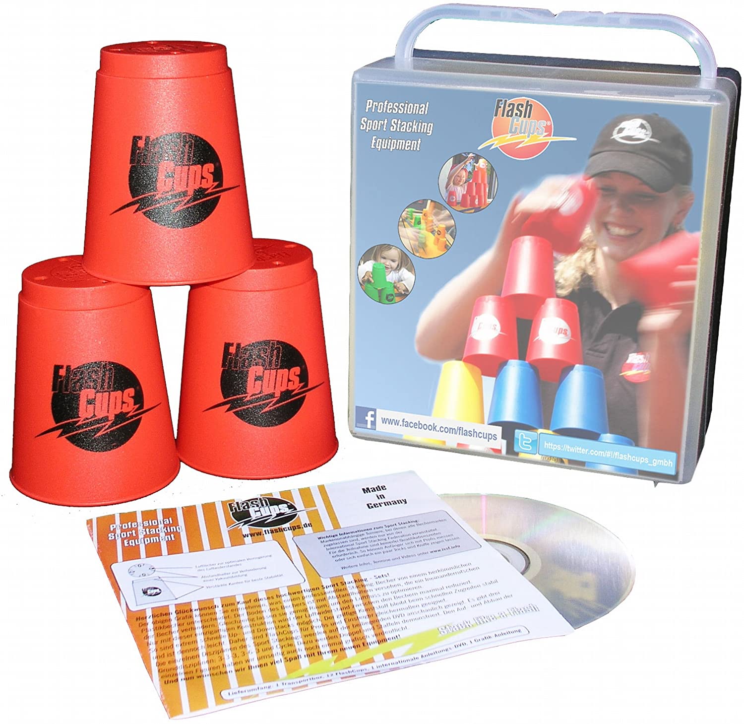 Flash Cups 1002Rot – Flash Cups Red With Dvd