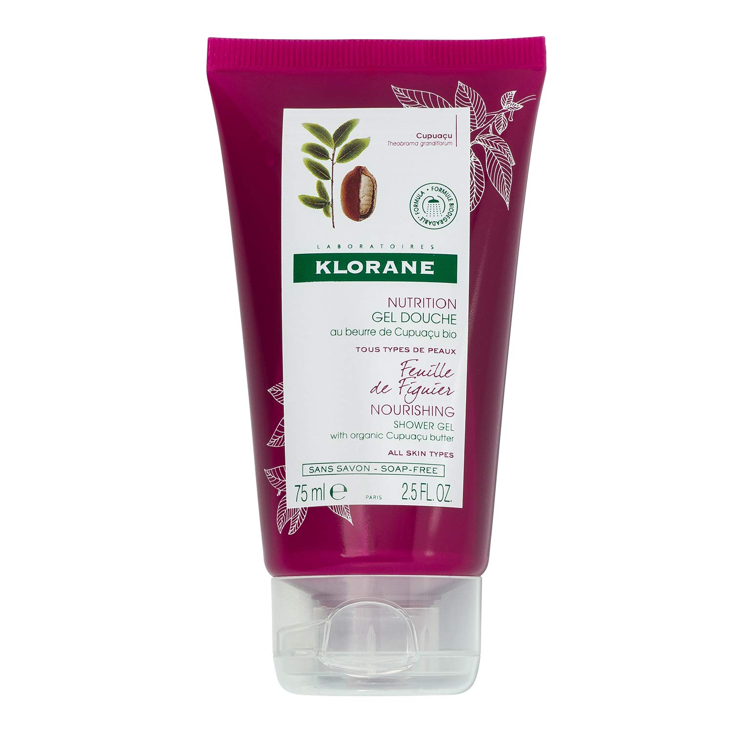 Klorane Nutrition Fig Leaf Shower Gel 75ml