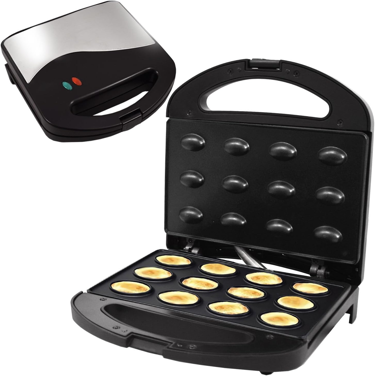 Syntrox Electric Nut Baker, Oreshnitsa Waffle Iron for 6 Waffle Nuts, Kitchen Appliance for Sweet and Savory, Waffle Nut Halves Baking Device, Baking Machine