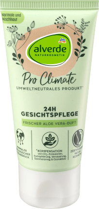 alverde NATURKOSMETIK Pro Climate 24H Facial Care Fresh Aloe Vera fragrance, 50 ml