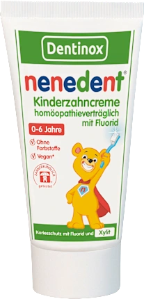 Toothpaste children with fluoride, homeopathy compatible, 0-6 years, 50 ml