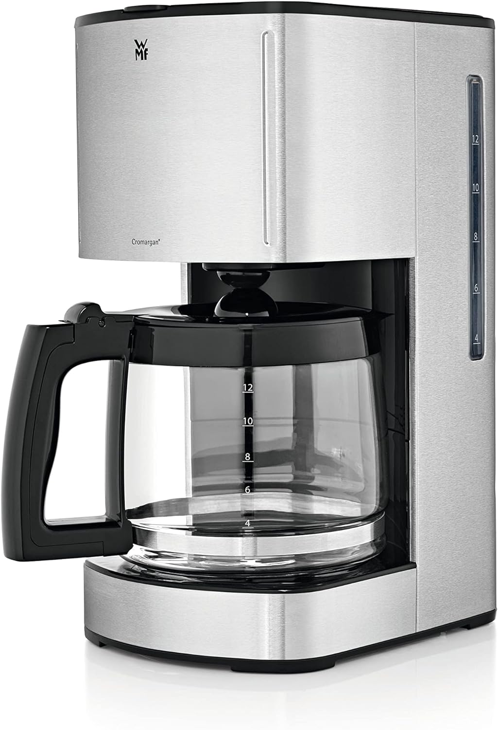 WMF Skyline Filter Coffee Machine with Glass Jug, Filter Coffee, 12 Cups, Warming Plate, Removable Water Tank, Drip Stop, Automatic Shut-Off, 1000 W