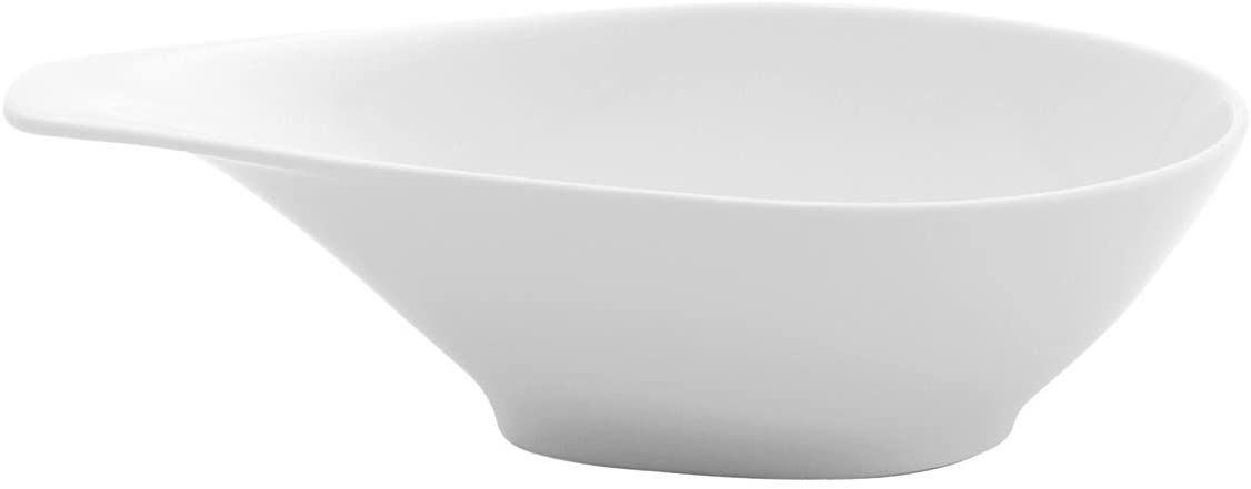 KAHLA Elixyr High-Quality Design Bowl, Serving Bowl, Fruit Bowl with Handle, 600 ml, Porcelain, White, 152967 A90015 °C