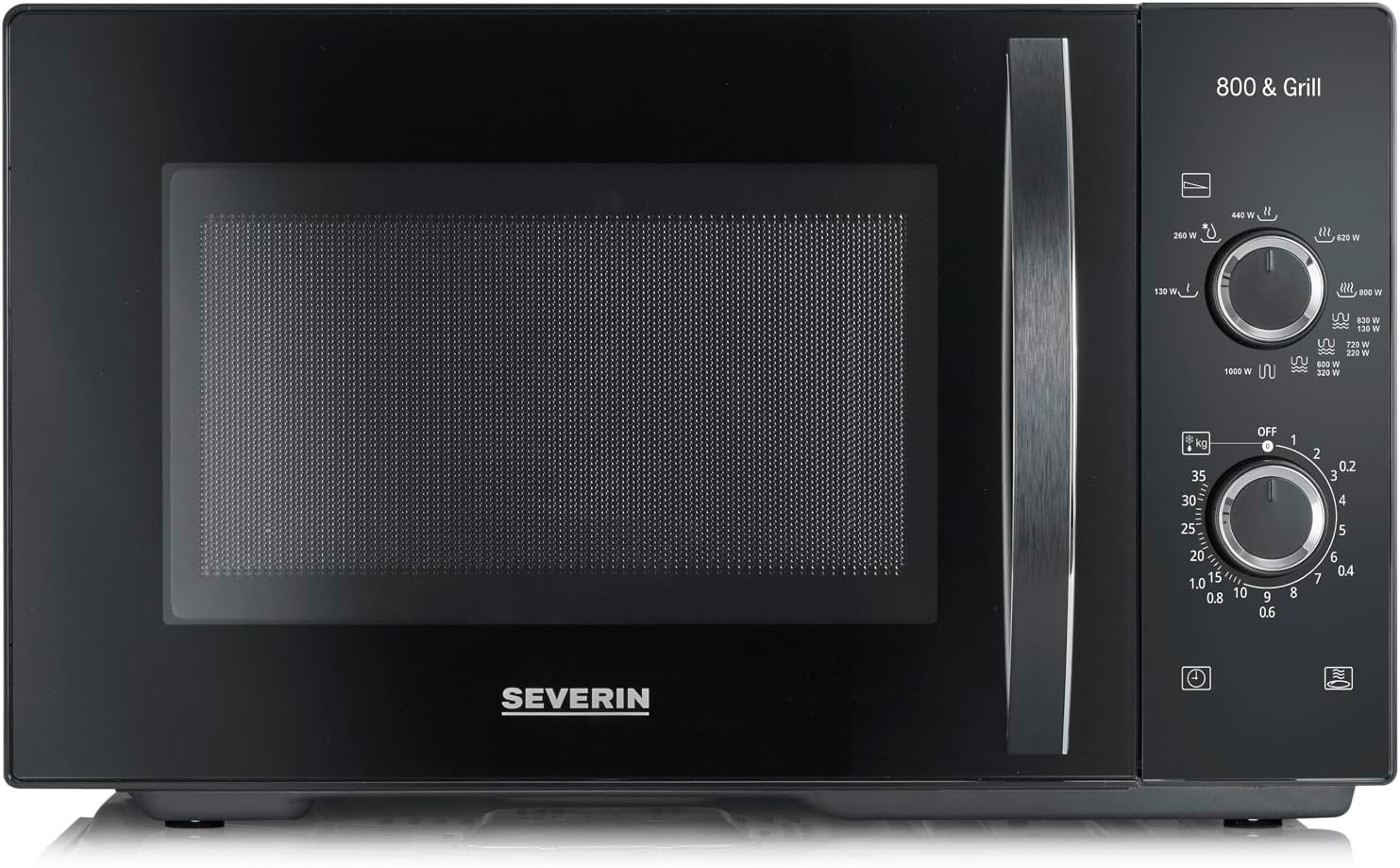 Severin 7785 Microwave Black 800 W Grill Function, Timer Function