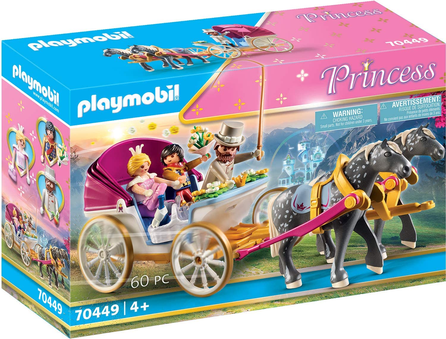 PLAYMOBIL Princess 70449 Romantic Horse Carriage 4 Years and Up