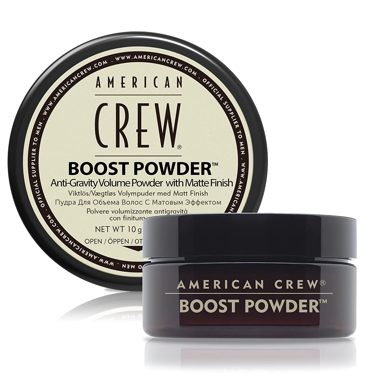 
 AMERICAN CREW Classic Boost Powder 10g Styling Powder for Men Medium Hold Hair Product Styling Product for Thicker Gripper Hair & Matte Finish