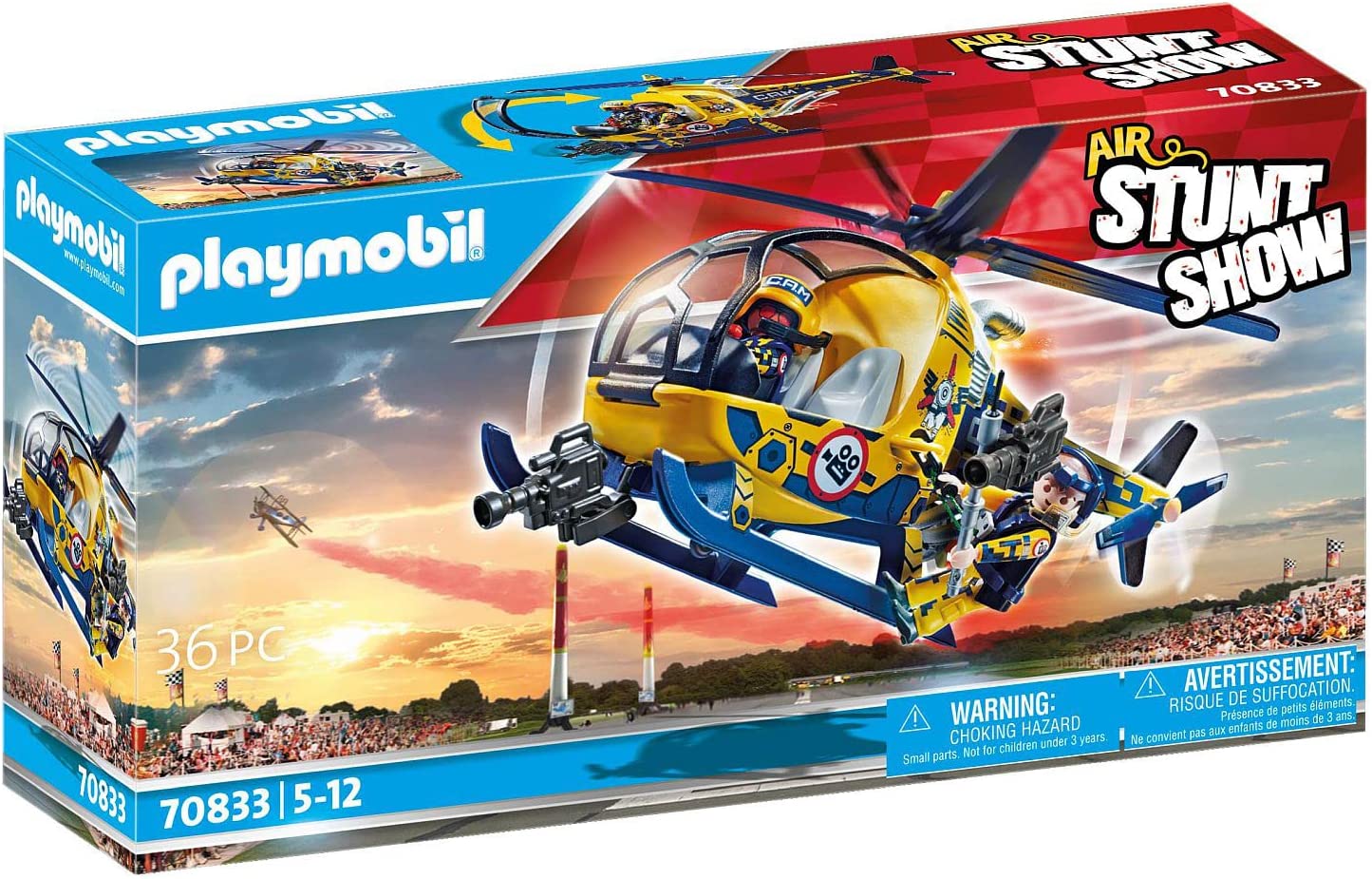 PLAYMOBIL® 70833 Air Stuntshow Movie Crew Helicopter