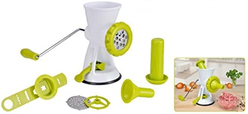 Gravidus Manual Meat Mincer with Various Attachments