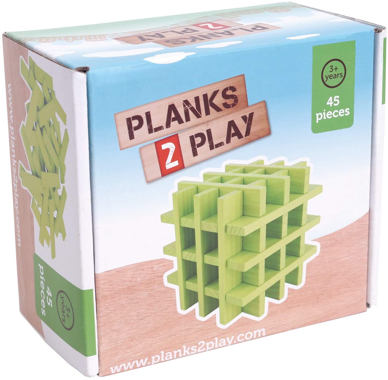 Planks 2 Play - 45 Planks - Green