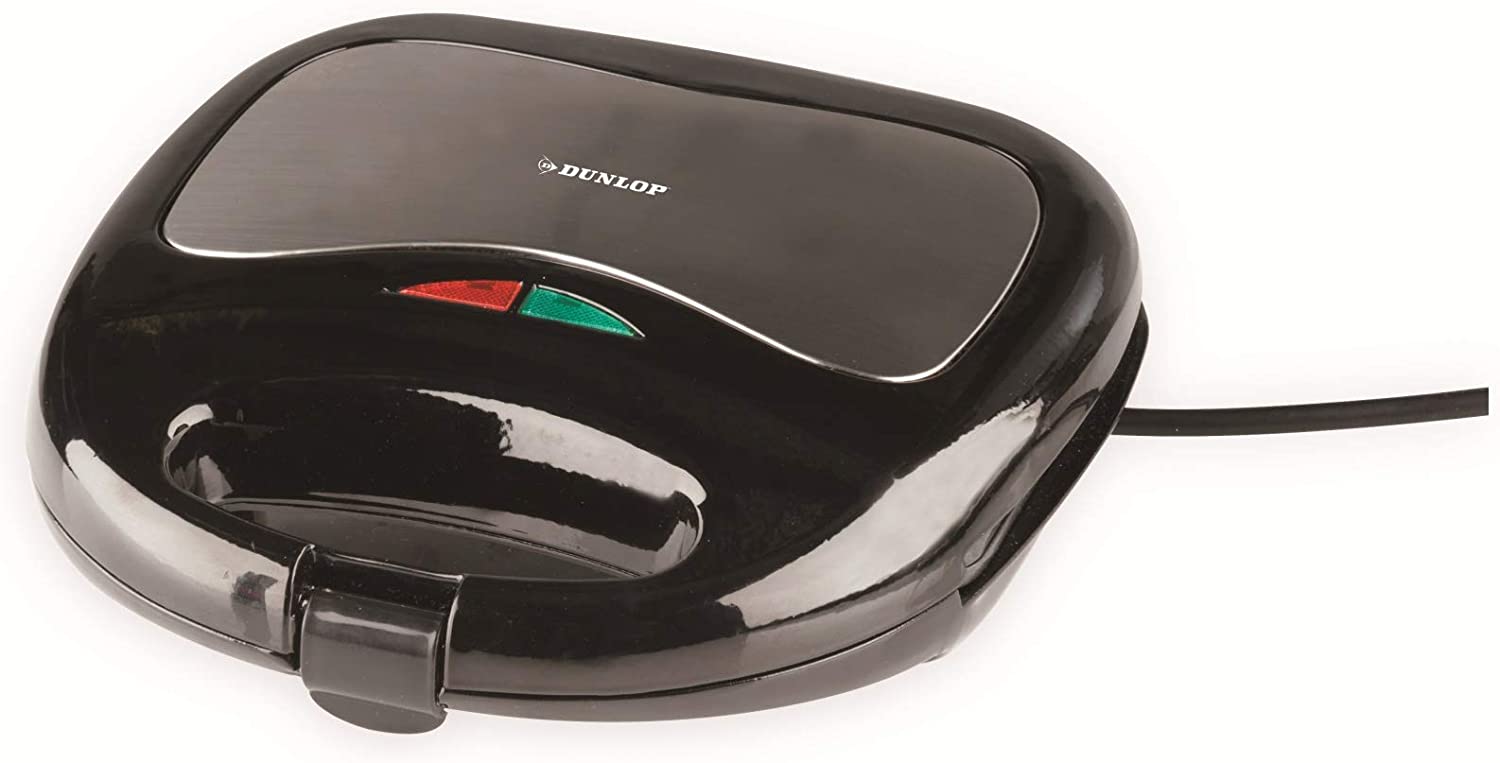 Dunlop 750W Sandwich Maker - Black