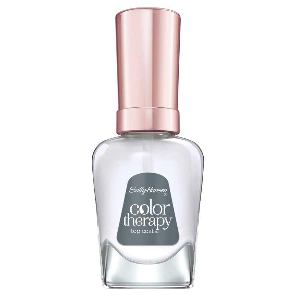 Sally Hansen Colour Therapy Nail Oil Cuticle Care with Argan Oil Regenerates and Strengthens Nails and Skin Transparent 1 x 14ml Top Coat, ‎topcoat