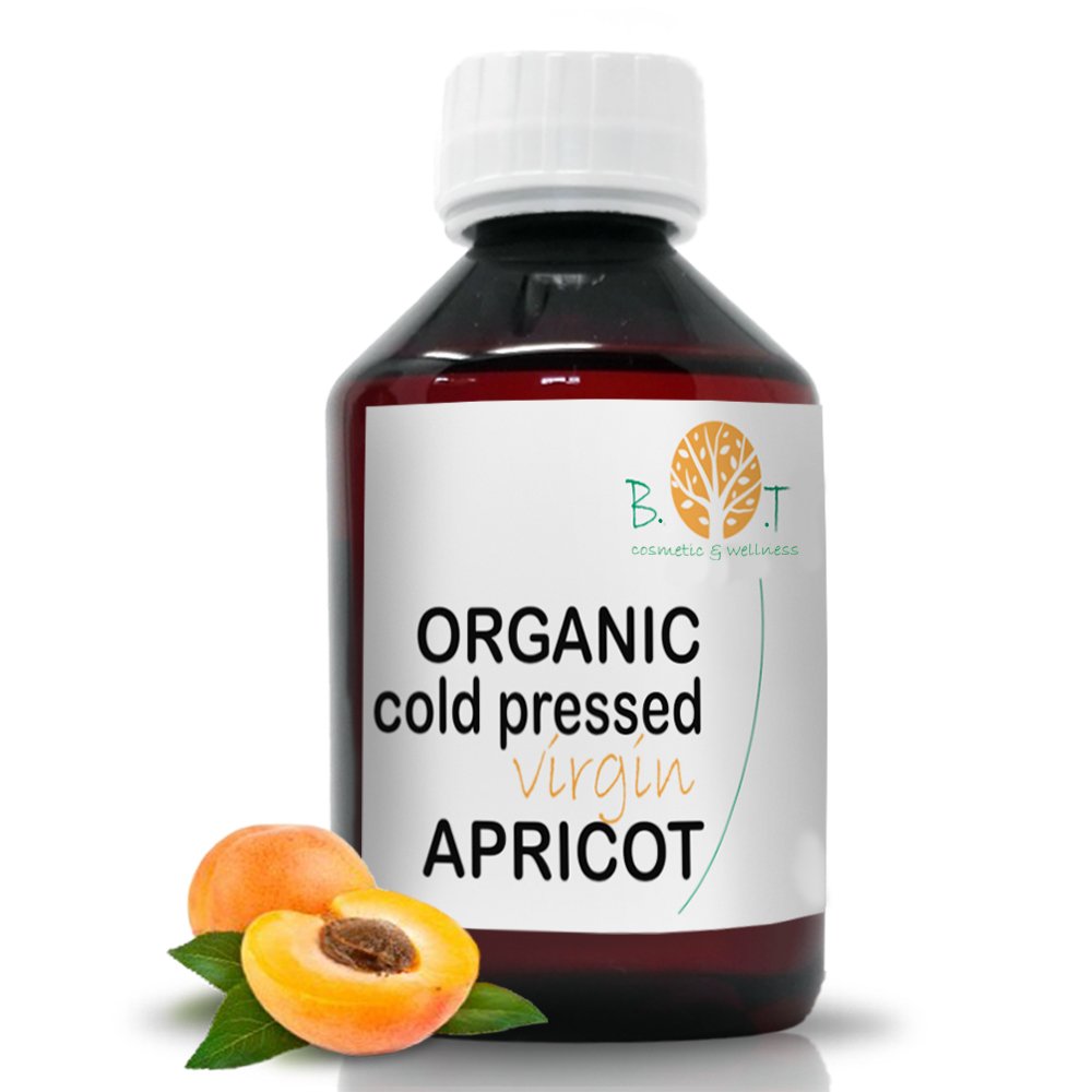 Organic Apricot Kernel Oil Cold Pressed Moisturising for Face, Body & Hair Care Eye Contour Rejuvenating Ideal for Dry & Sensitive Skin, 100 ml Pack of 1