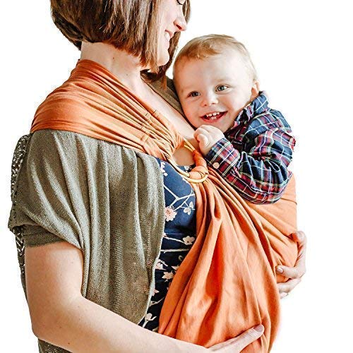 Shabany Ring sling, carrier sling, 100% organic cotton for newborns up to 1