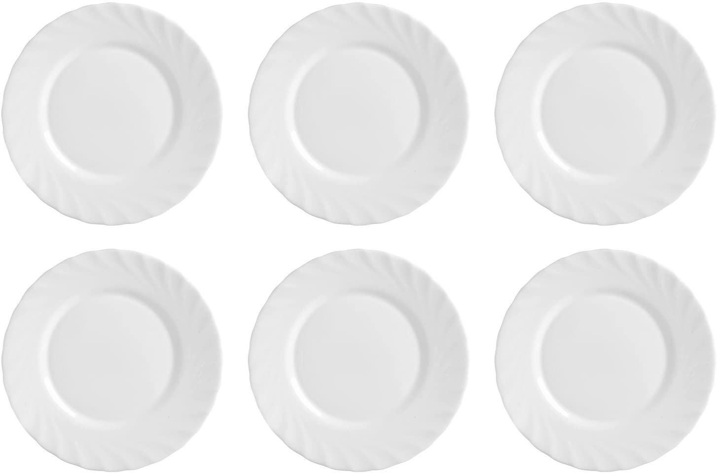 Arcoroc Luminarc Trianon Side Plate Plates \', diameter 19.5 cm, opal glass, white (Pack of 6)