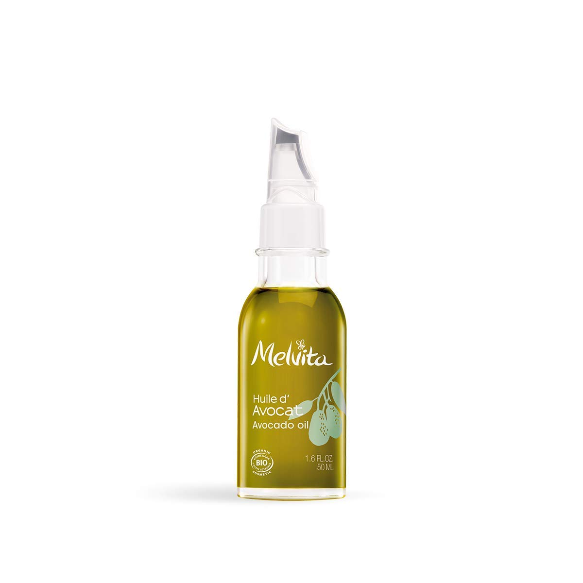 Melvita – Bio-Avocadoöl – Glättet die Augenkonturen – Mildert Falten – Reduziert Dehnungsstreifen – 100 % natürlich – Bio-zertifiziert – Vegan – Hergestellt in Frankreich – Flasche 50 ml