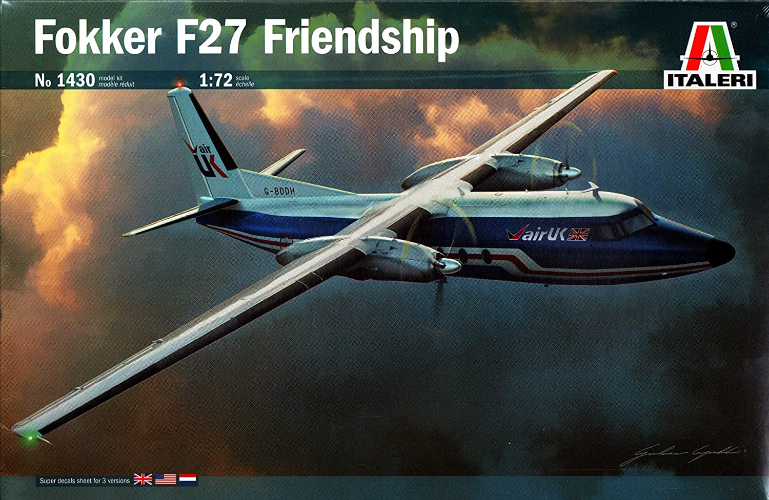 Italeri Fokker F-27-400 Friendship In 1:72 Italeri 1430