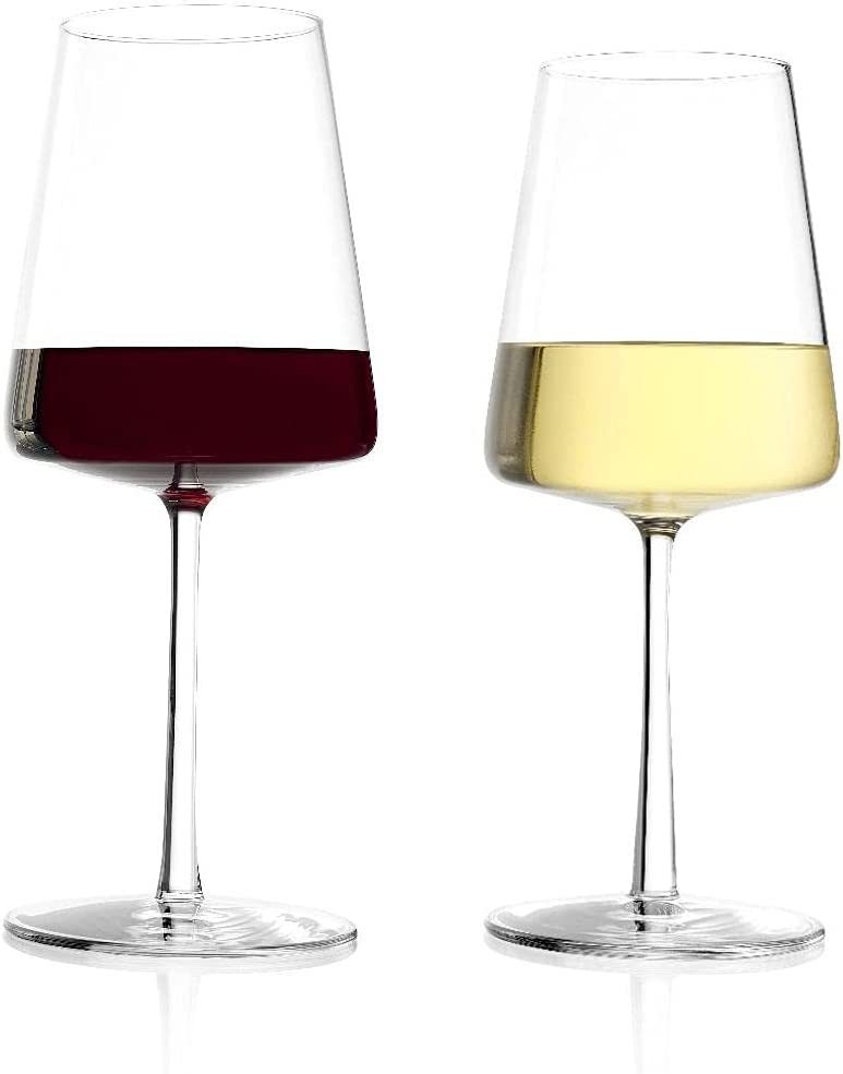 Stölzle Lausitz Eisernhardt Power Glass Set of 12 With 6 Red Wine Glasses And 6 White Wine Glasses I Set of 12 I Dishwasher Safe I Shatterproof I Like Mouth-Blown I Elegant Crystal Glass Transparent