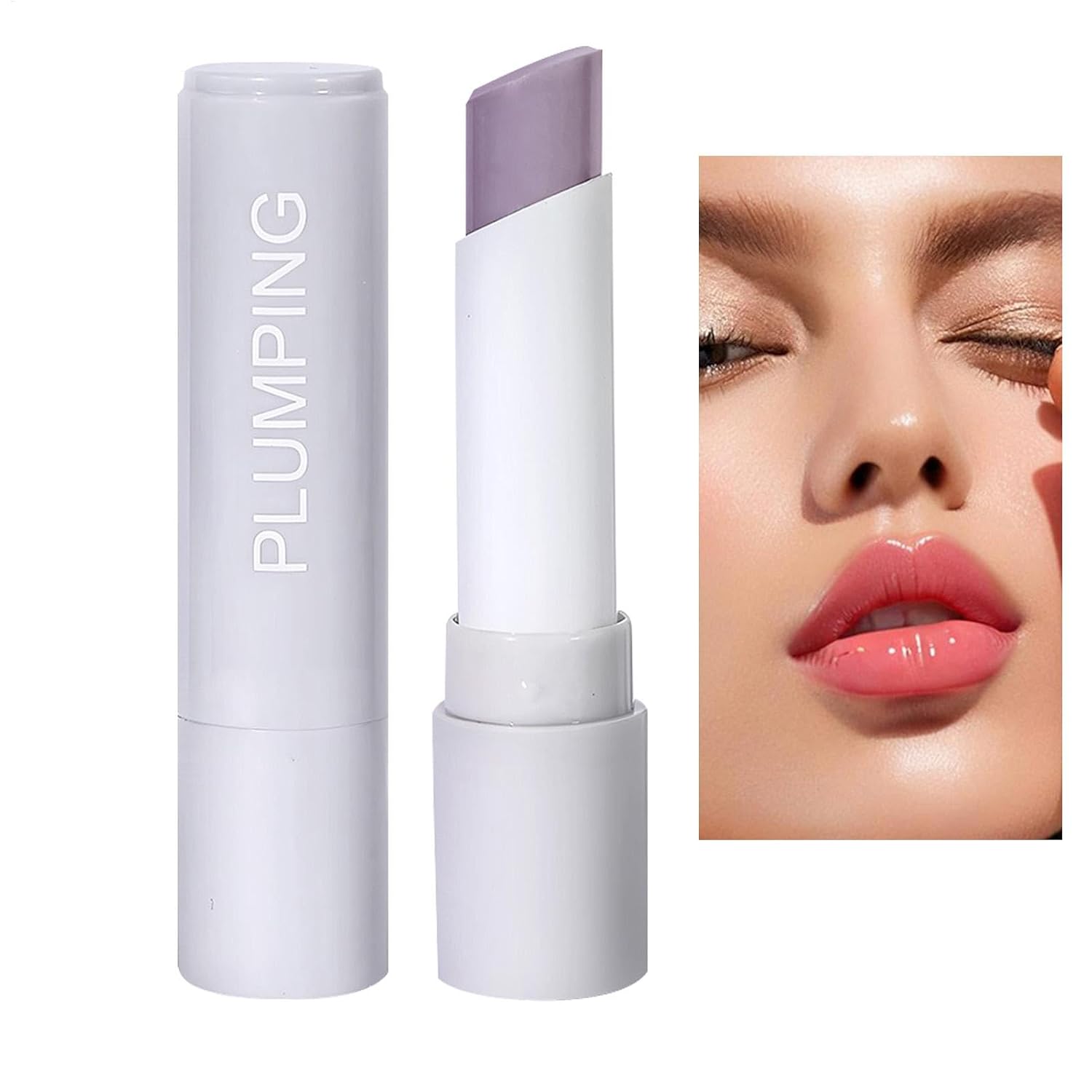 Color-changing lip balm, color-changing lip balm, nourishing, moisturizing lip balm, shiny, shiny lip gloss, luminous lip filler, long-lasting lip care