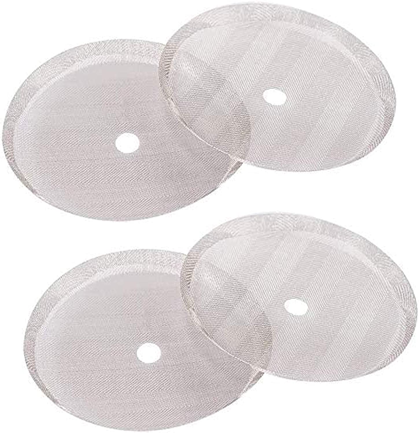 MeelioCafe Coffee Press Filter Replacement Filter Sieve for Coffee Press Strainer, French Press Strainer, Stainless Steel Mesh Replacement for 350ml/0.35L/3 Cups French Press Coffee Machines 4 Pack