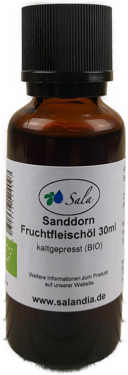 Sala Sea Buckthorn Fruit Pulp Oil Cold Pressed Organic (30 ml)