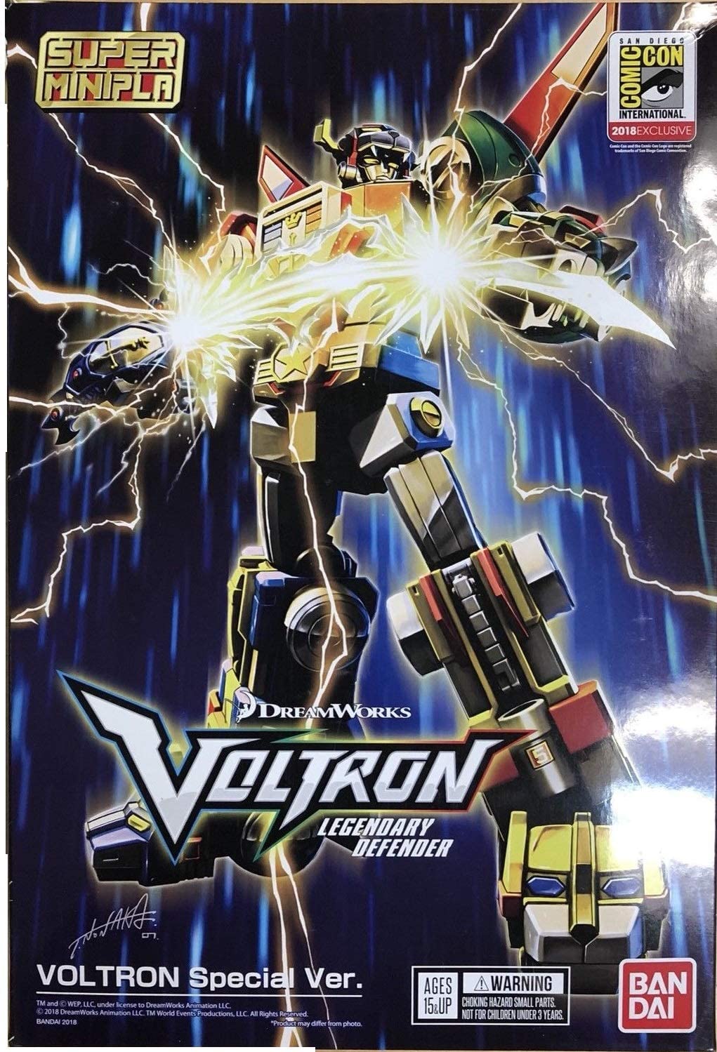Bandai Voltron: Legendary Defender Voltron Special Ver. Super Minipla Model
