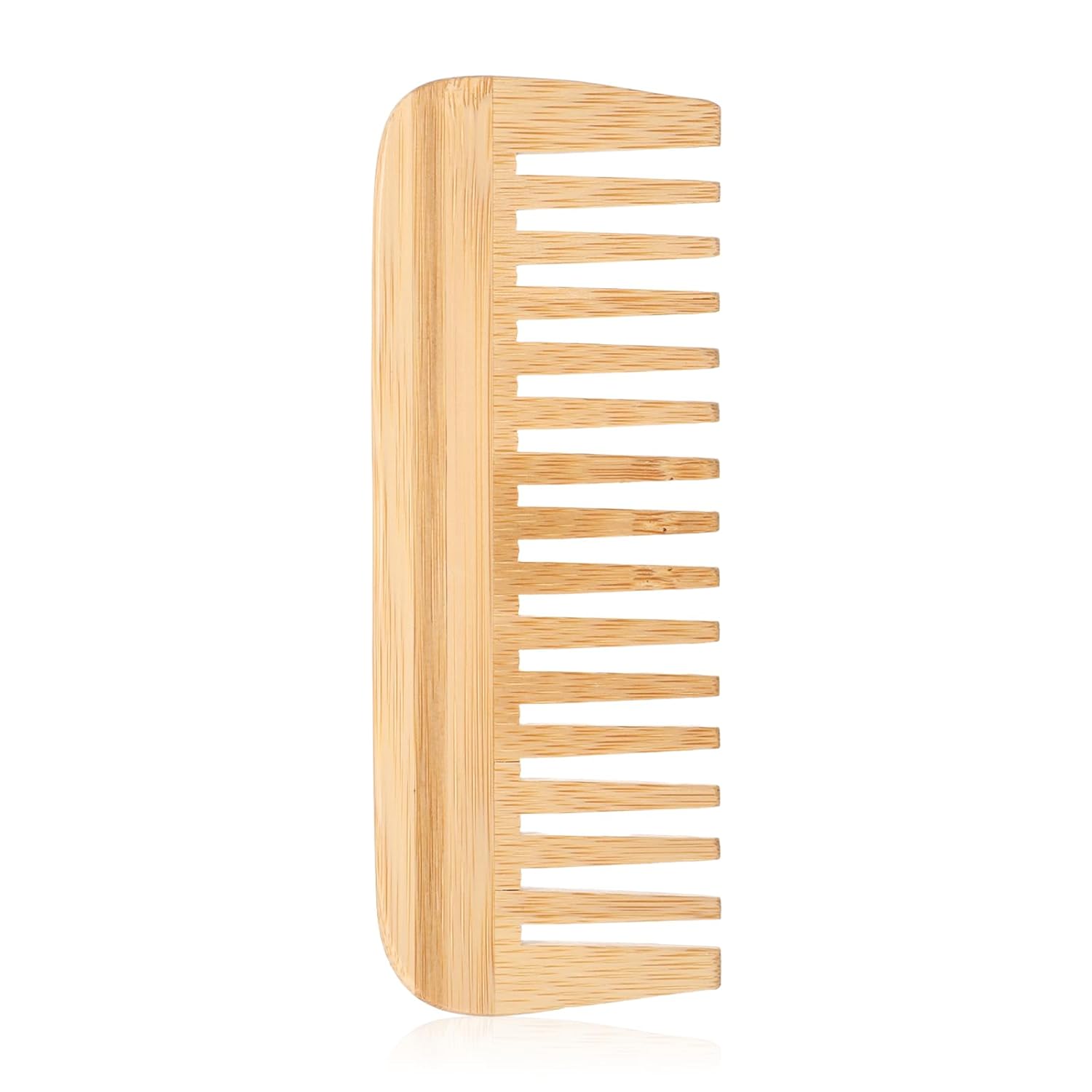 AOZUO Anti-Static Bamboo Comb, Wooden Comb Hair Comb Women Handmade Wooden Combs Curly Wide Serrated for Men Women (B)
