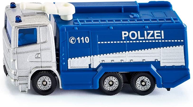 Siku 1079 Police Water Launcher Blue/White Swivel Water Launcher Toy Vehicl