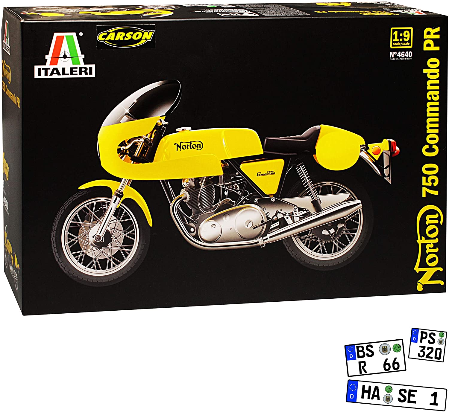 Italeri Norton Norton Commando 750 Pr Yellow 1/9 Italeri Motorbike Model With Or Without I