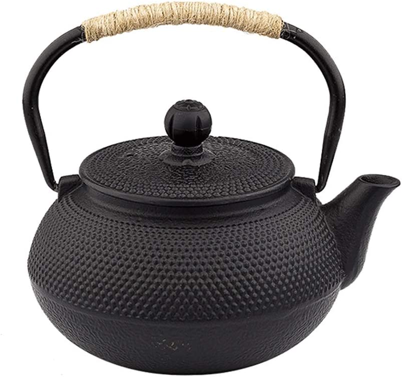 Teekannen, Japanese Cast Iron Stainless Steel Egg and Anti-Rust Made of Enamelled Inner, for Loose Leaf Tea and Tea Bags, Tetsubin Tea Kettle Stovetop Safe (Size: 800 ml)