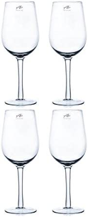 Sandra Rich XL Decorative Wine Glasses \"On Stand Height 30 cm Diameter 9 cm Round Set of 4
