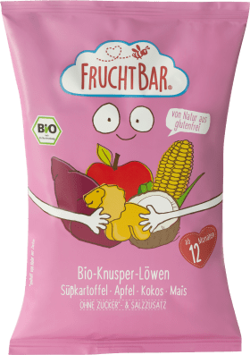 Children's snack Bio-Knusper-Löwen sweet potato apple coconut corn from 1 year, 30 g