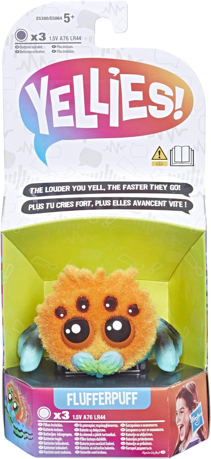Yellies! Cute, interactive spider - responds to sounds and voice