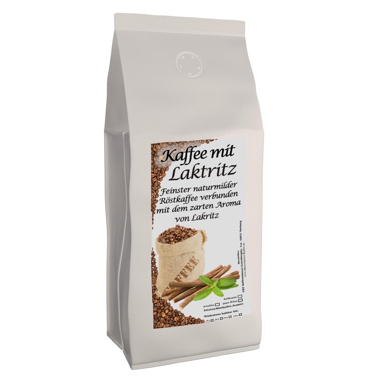 C&T Flavored Coffee - Flavored Ground Coffee - Liquorice 1000 g - Private Roasting Top Coffee Flavored Coffee