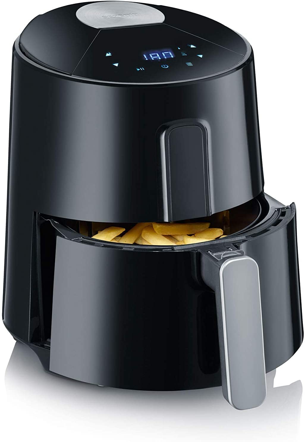 Severin FR 2465 Hot Air Fryer 2.6 Litres with 8 Cooking Programs without Oil or 60 Minute Timer