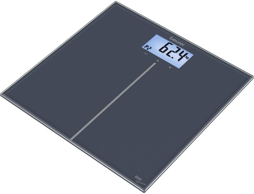 Beurer GS 280 BMI Digital Bathroom Scales with Interpretation of BMI Genius Glass with Color Display