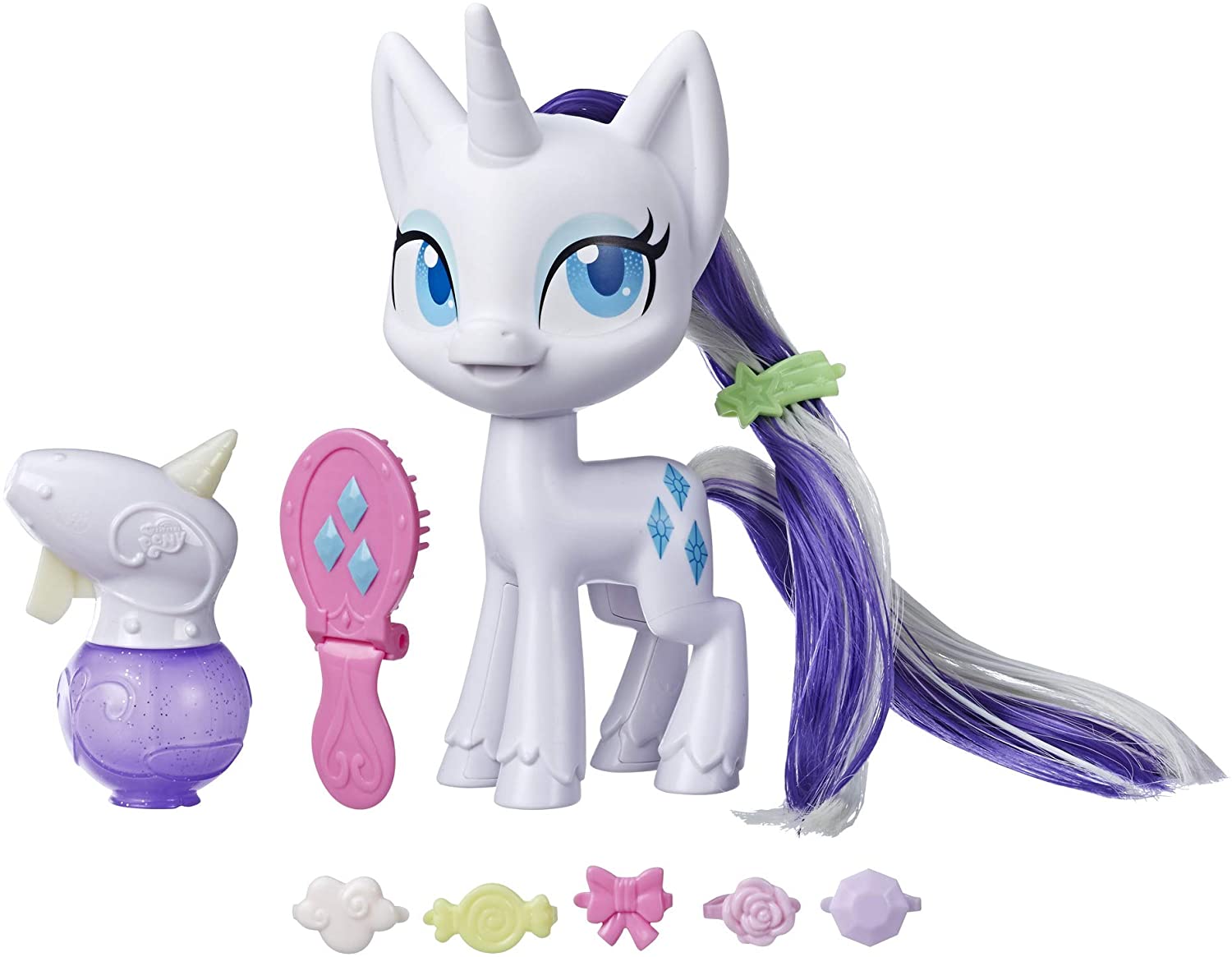 My Little Pony E9104 Magical Mane Rarity Toy 16.5 Cm Hairstyling Pony Figur