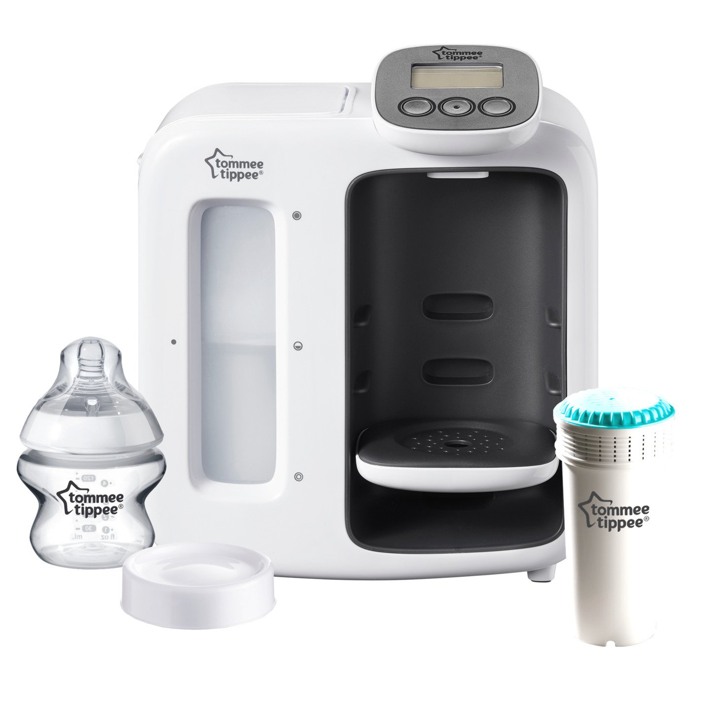 Tommee Tippee Ctn-Fed60-Wht Perfect Prep Day & Night Bottle Maker, Transpar