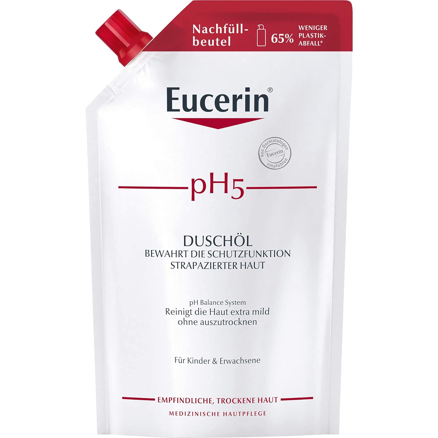Eucerin pH5 Shower Oil Refill Bag 400ml Gel