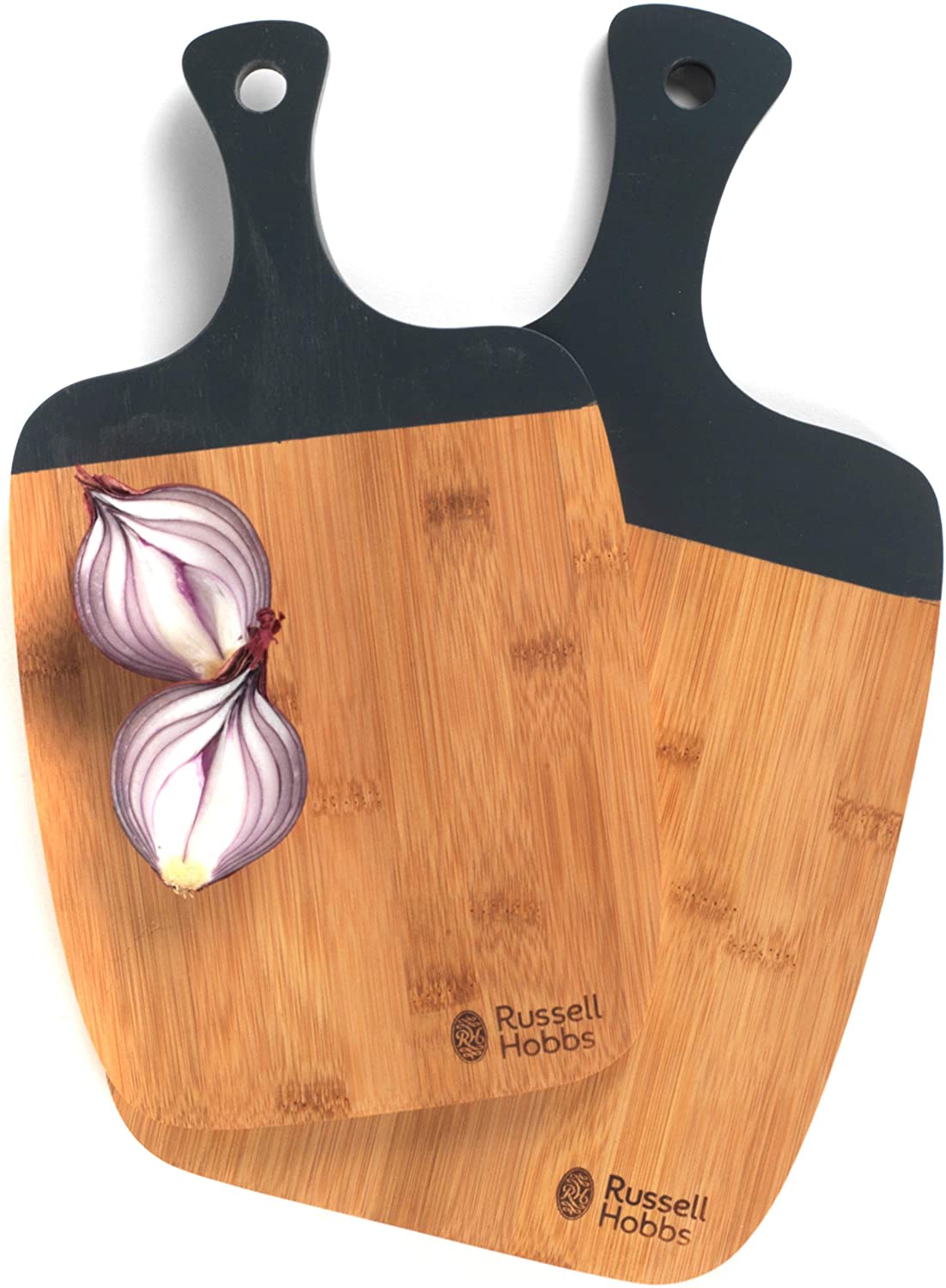 Russell Hobbs BW063131 Two Bamboo Chopping Boards 33/38 cm Set of 2