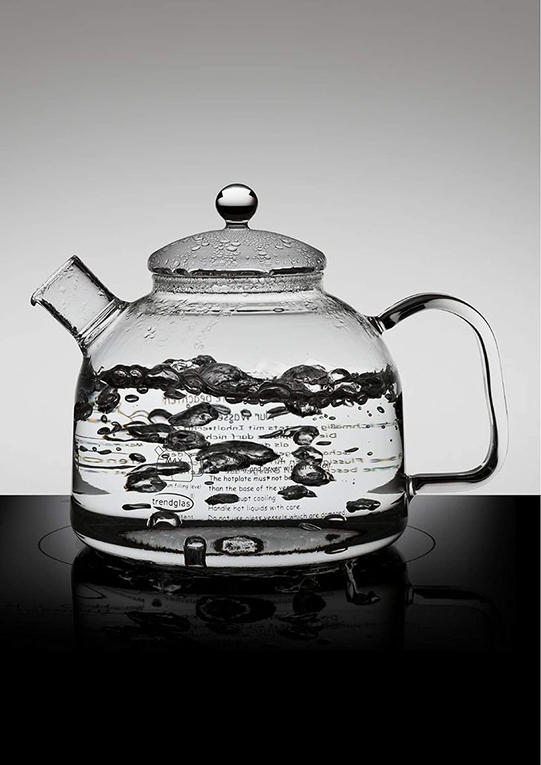 Innovative kettle from borosilicate glass (1.75 litres)