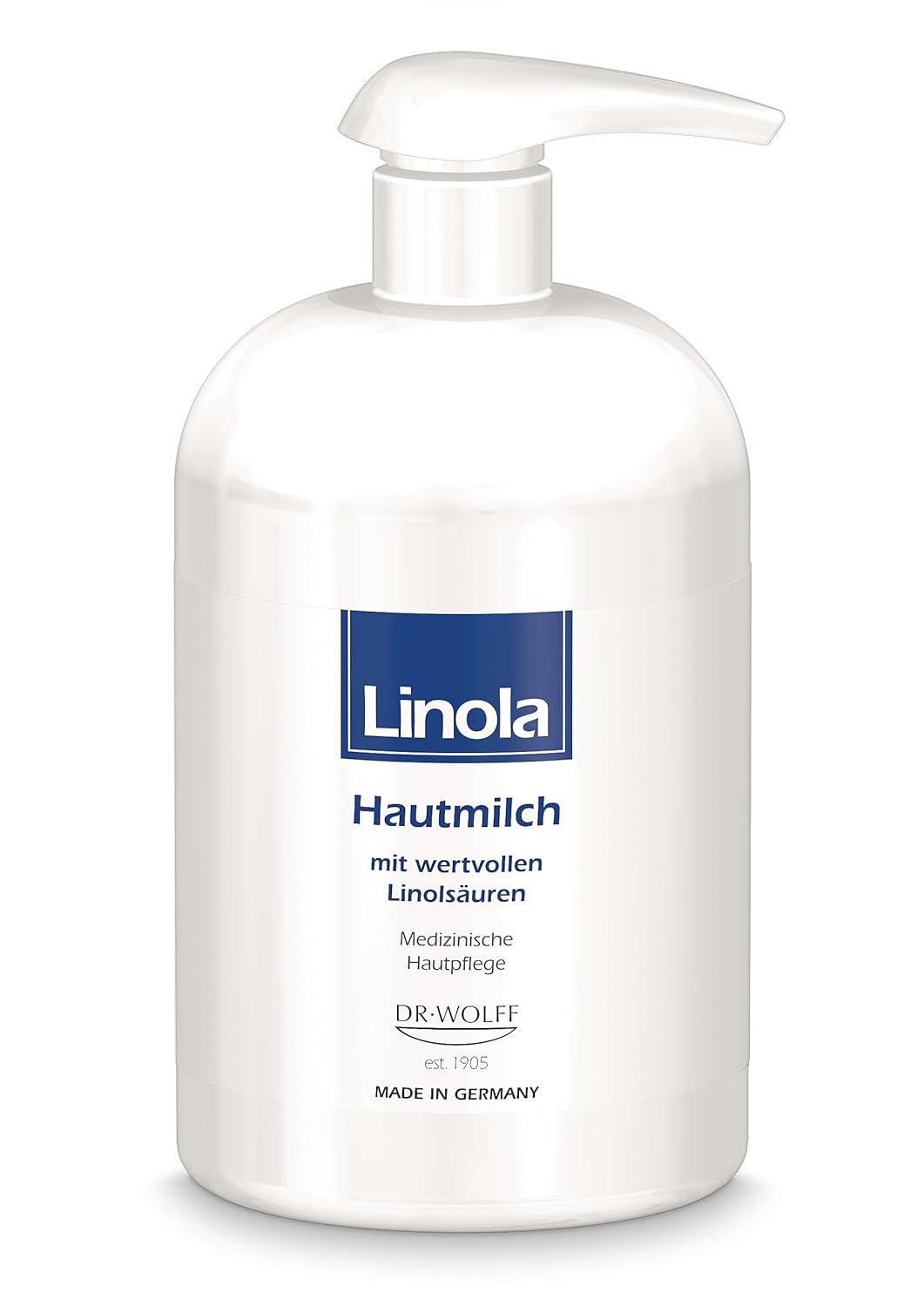 Linola Skin Milk - 500 ml in Dispenser | Body Lotion for All Forms of Dry, Stressed and Neurodermatitis Prone Skin