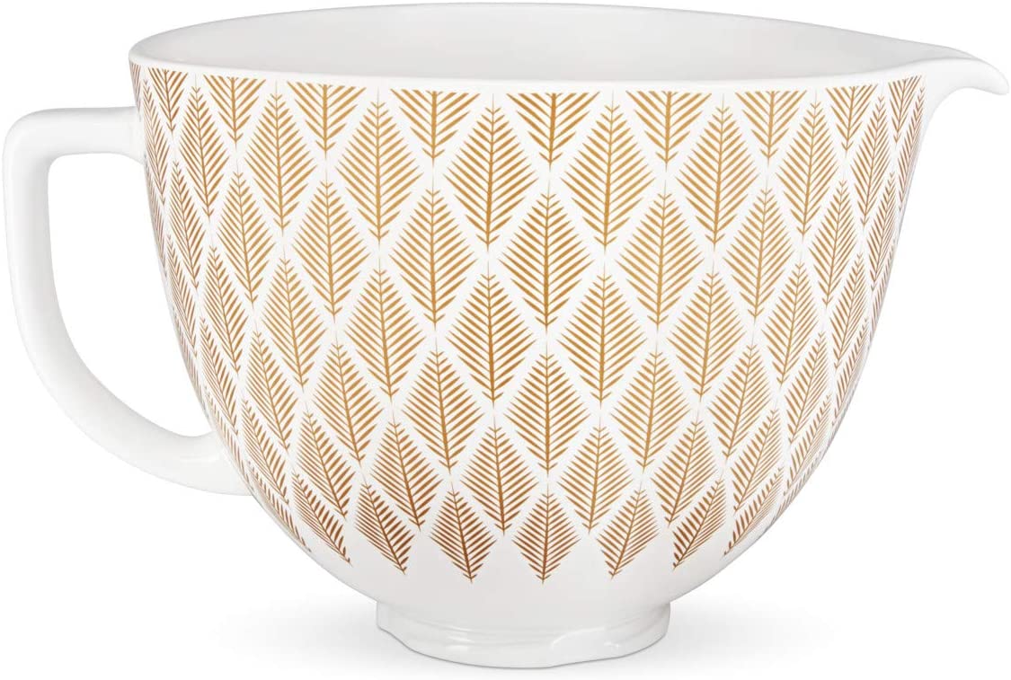 KitchenAid 4.7 L ceramic bowl gold conifer compatible with 4.3 L and 4.8 L food processor