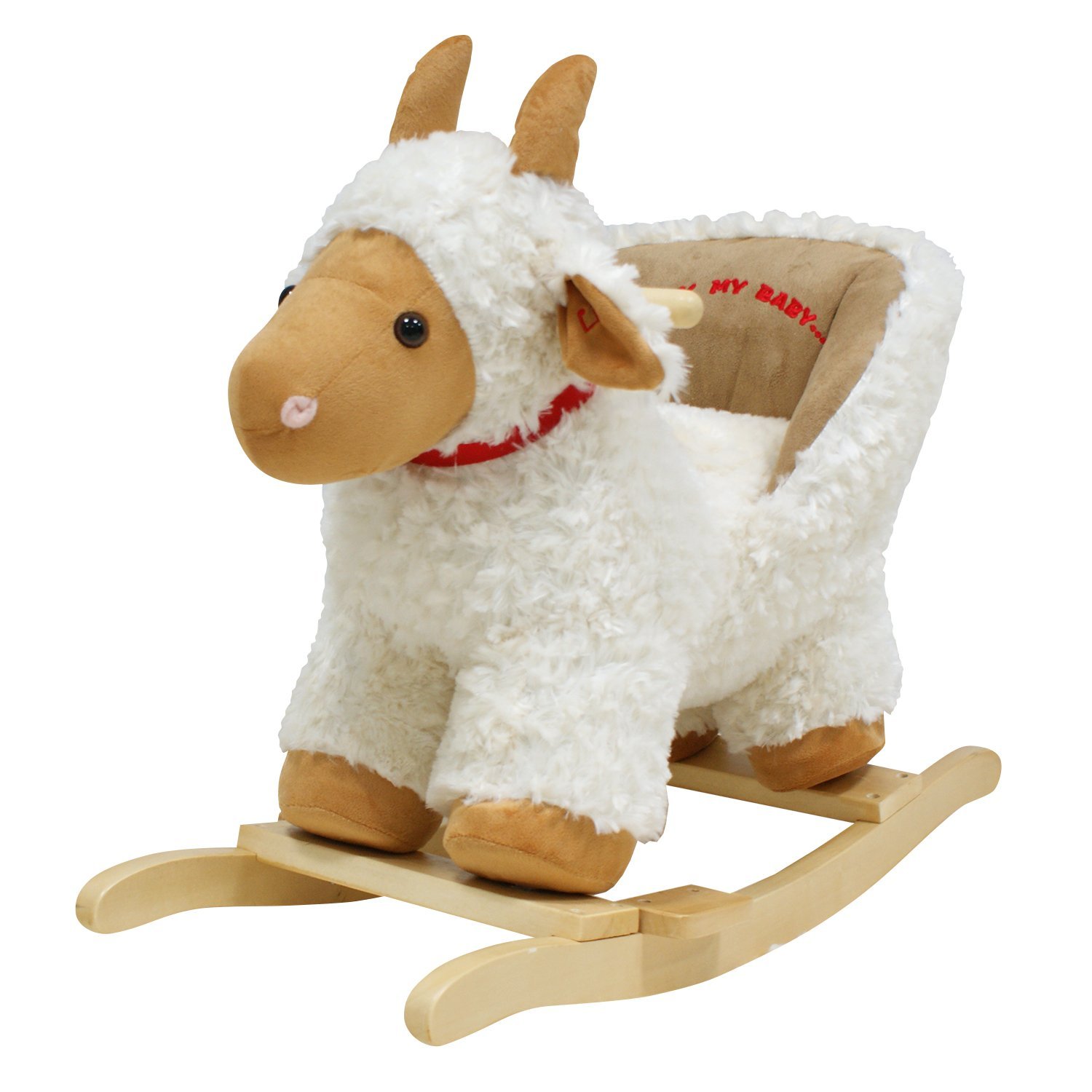 Knorr-Baby 60072 Flocky \'Rocking Sheep with Sound – White